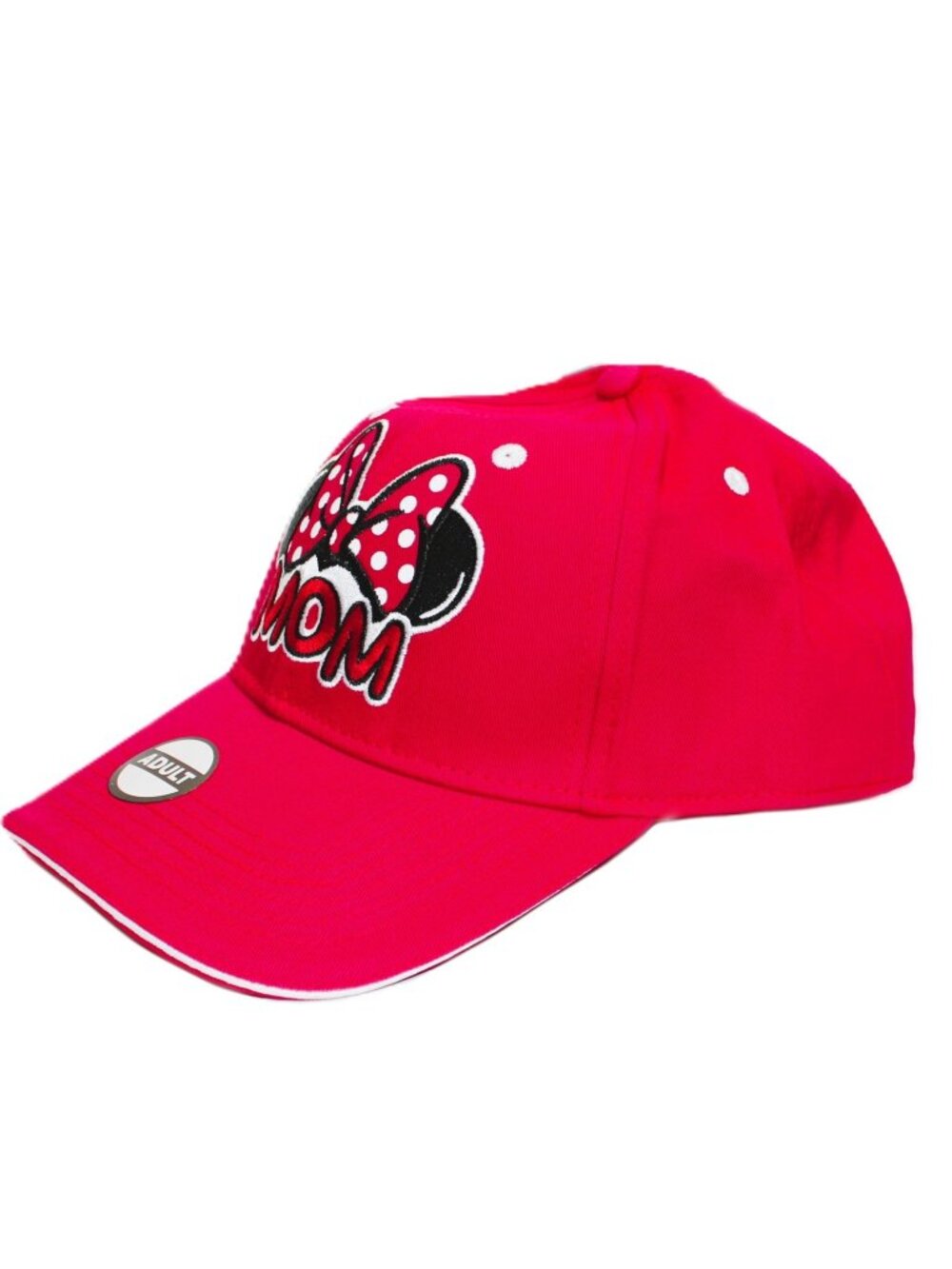 Disney Jerry Leigh Women's Minnie Mouse Mom Baseball Cap Red